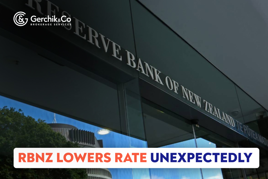 RBNZ Lowers Rate Unexpectedly